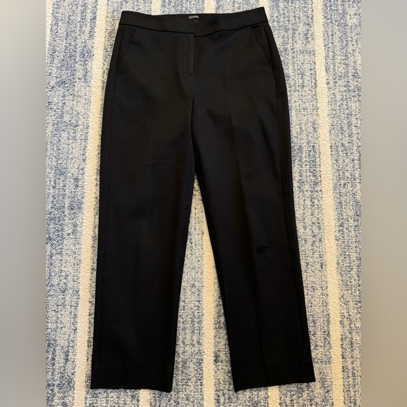 J Crew Kate Sz 10 Black Pants euc - Picture 1 of 5